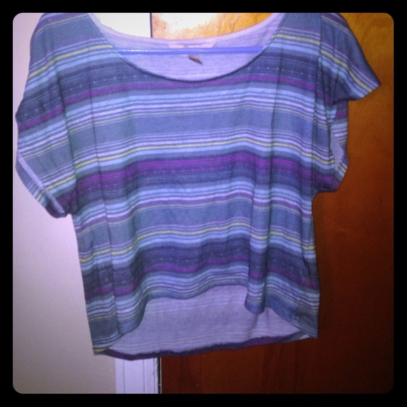 Multi colored crop top