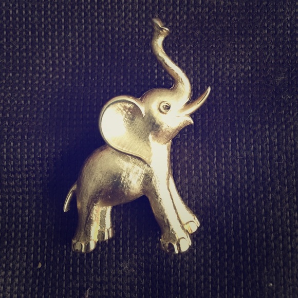 Trifari  baby elephant brooch.