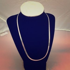 Sterling Silver Herringbone Necklace