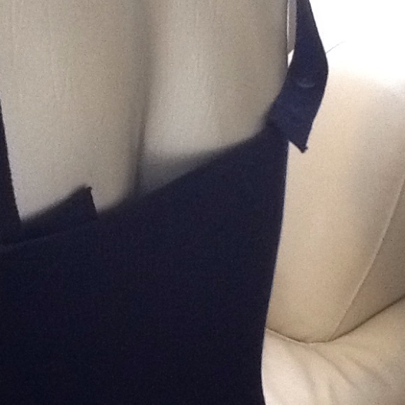 *GIFTED* Intuitions navy blue sequined sweater/top - Picture 4 of 4