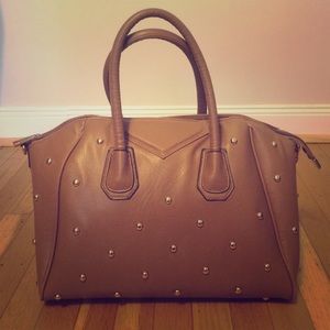 Gold Studded Satchel Handbag