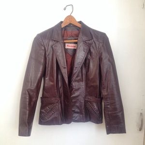 Genuine (Oxblood) Leather Jacket