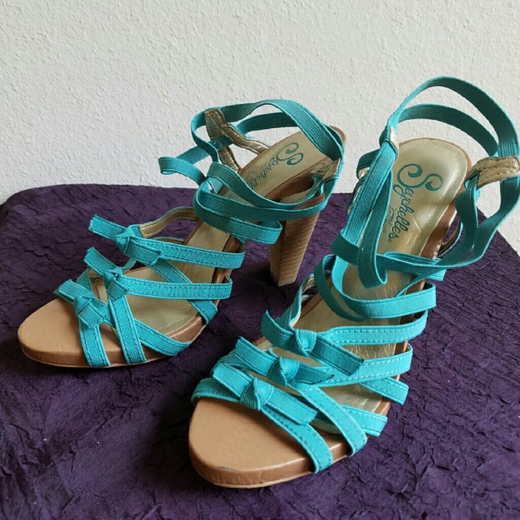Seychelles 'Hayworth' Turquoise Sandals 8.5M