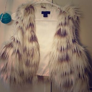 Faux fur vest