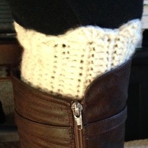 Crochet boot cuffs!