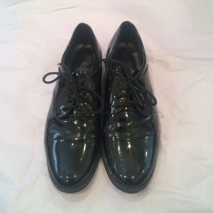 Black patent oxfords