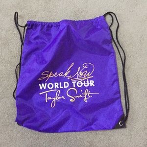 Taylor Swift Speak Now World Tour string backpack