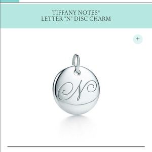 Brand new Tiffany N Pendant!