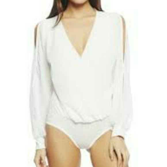 Sheer white bodysuit
