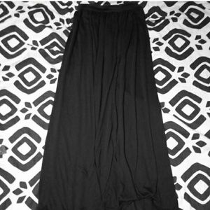 Black maxi skirt