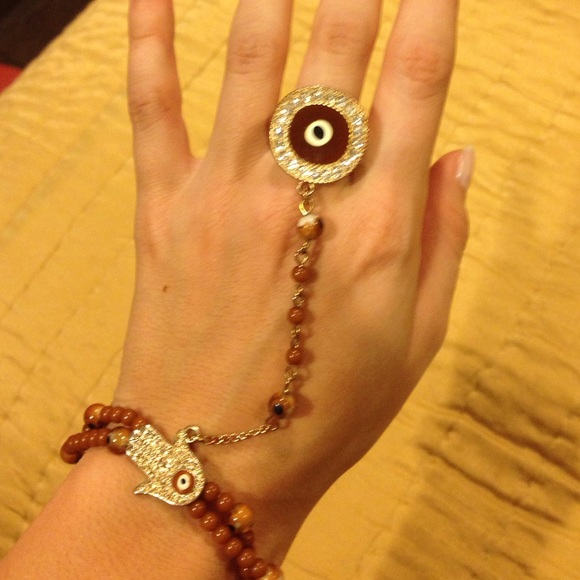 Evil eye and Hamsa bracelet