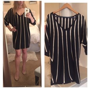dvf striped sweater dress
