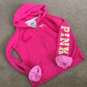 Victoria's Secret Pink Bling Zip Up