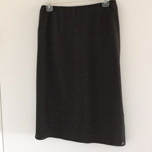 Silk, longuette pencil skirt