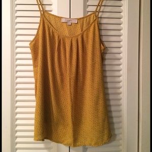 Yellow LOFT Blouse/tank- NWOT 👍✨