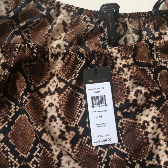 BCBGMaxazria one shoulder blouse New with tag $148 - Picture 2 of 3