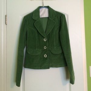 Green corduroy jacket