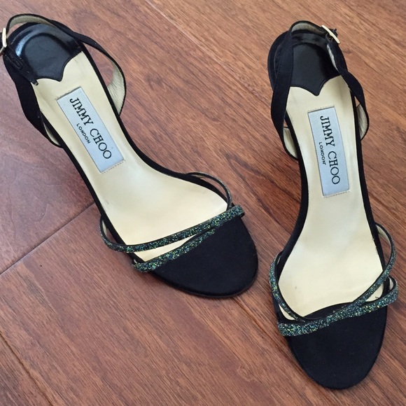 🚫SOLD🚫Jimmy Choo Glitter Slingbacks - Picture 2 of 3