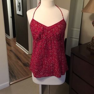 Bandana print halter top