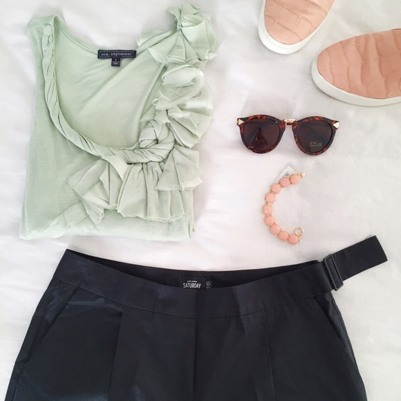 ⭐️HP! Kate Spade Saturday Buckle Over Ankle Pants