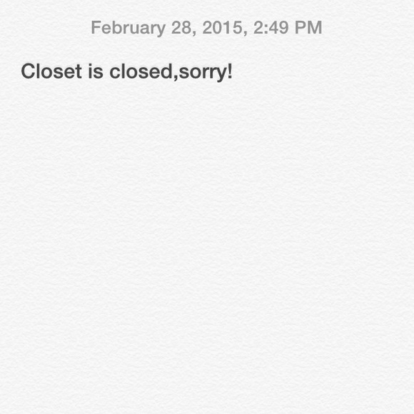 CLOSED CLOSET - Picture 1 of 1