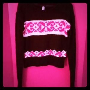 Black and Pink Sweater