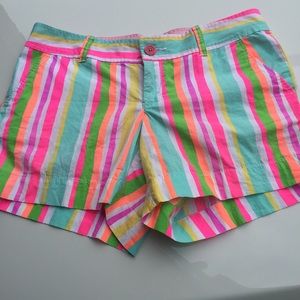 Lilly Pulitzer striped Callahan neon shorts
