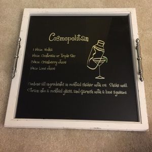Cosmopolitan decorative serving tray