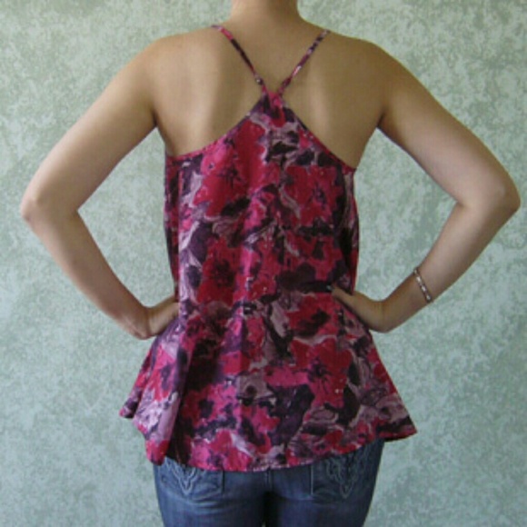 Rock & Republic Red/Purple Floral Racerback Tank - Picture 2 of 4