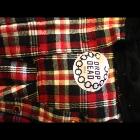 SM DROP DEAD FLANNEL HOODIE