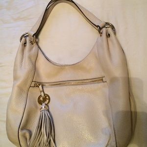 Cream Michael Kors purse