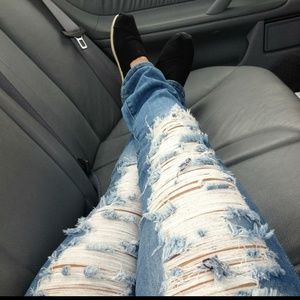 Cute ripped machine brand jeans