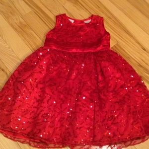 🚫SOLD🚫Babies 24M beautiful red sparkle dress
