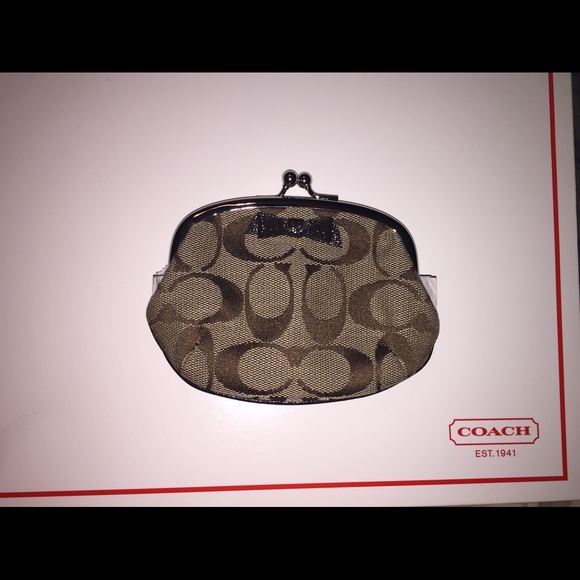 Authentic Coach coin purse NWT