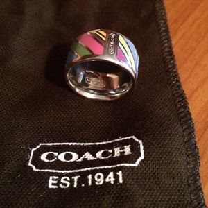 Coach Multi Stripe ring