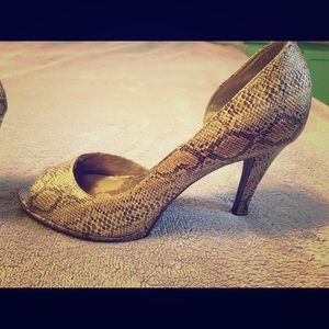 Alfani Faux Snakeskin Pumps