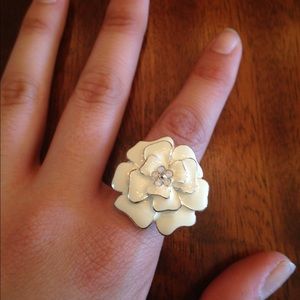 White Flower Ring