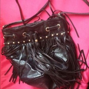 Fringe cross body bag