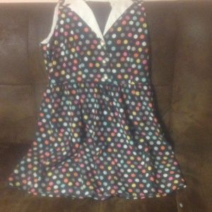 Mini polka dot dress