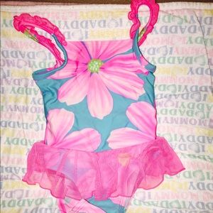 Little girl tutu bathing suit