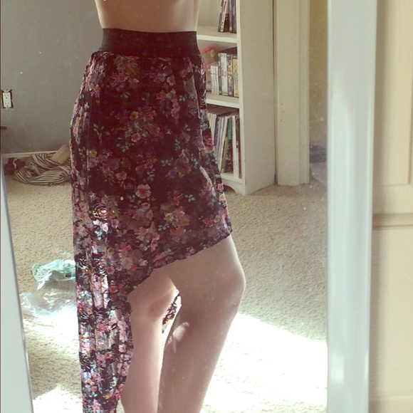 Wet seal High low floral skirt - Picture 1 of 3