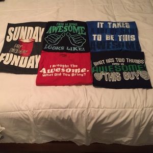 Awesome slogan tees all size large men's