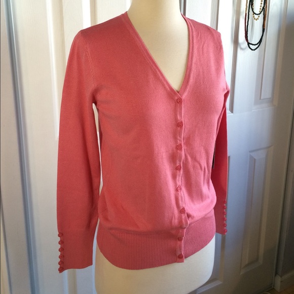 Cielo Spring Color Button Down Cardigan - Picture 3 of 4