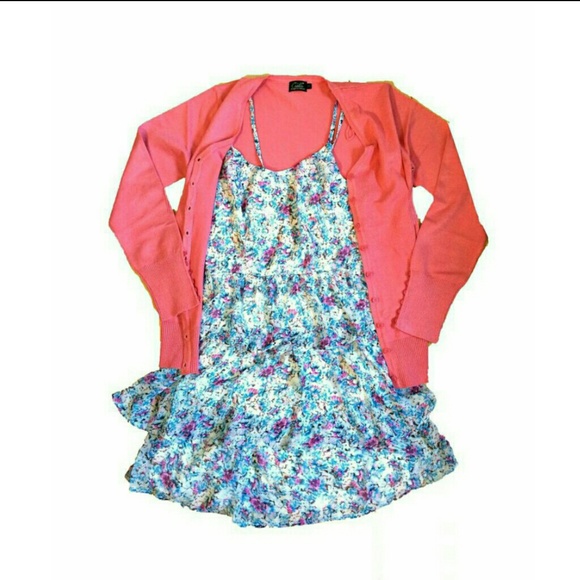 Cielo Spring Color Button Down Cardigan - Picture 4 of 4