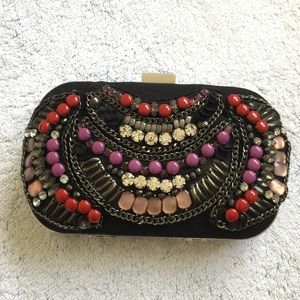 Karen Millen beaded clutch