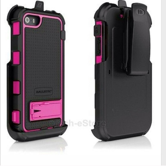 Ballistic pink and black iPhone 5s case