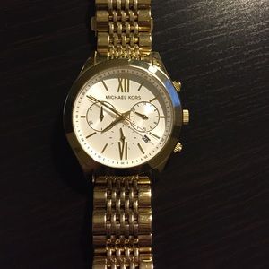 Michael Kors Chronograph Brookton Gold Watch