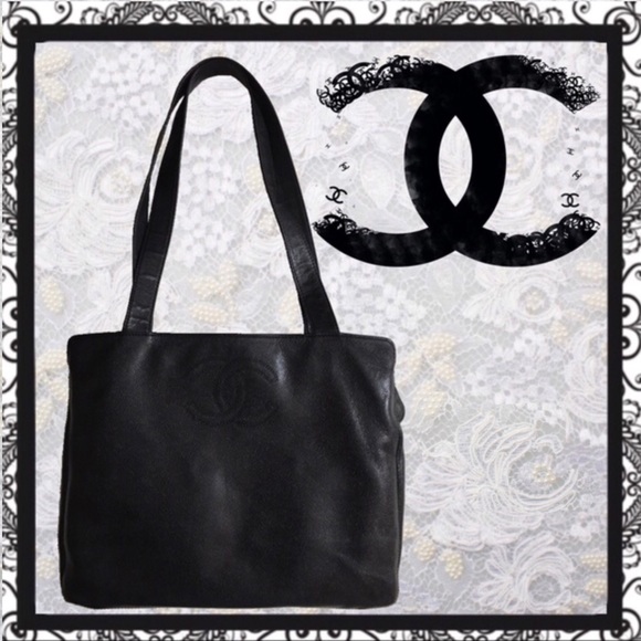 CHANEL Black Caviar Leather 5 comprtmnt Tote bag - Picture 4 of 8