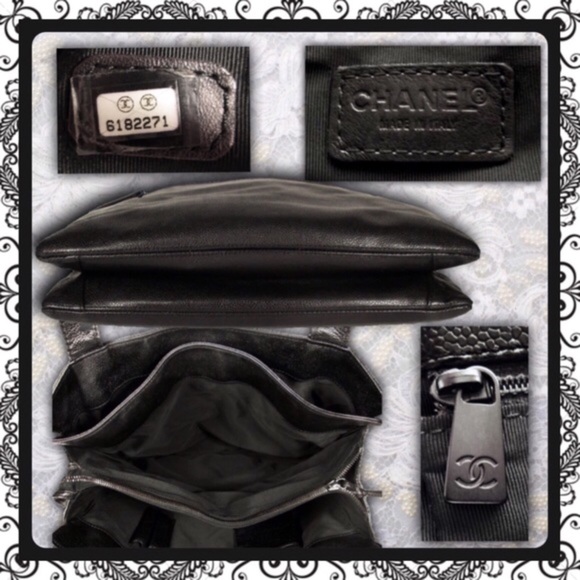 CHANEL Black Caviar Leather 5 comprtmnt Tote bag - Picture 7 of 8