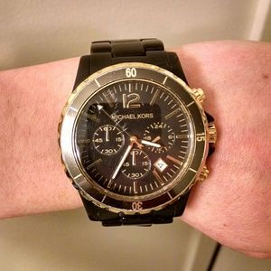 Michael Kors drk. brown/gold watch